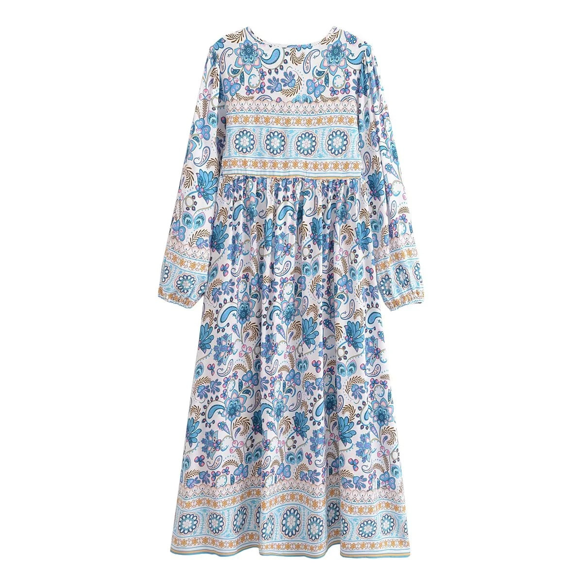 Printed Bohemian long dress for women