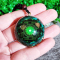 Orgonite Pendant Quartz Chakra Necklace For Women Men EMF Radiation Protection Healing Crystal Jewelry Gift