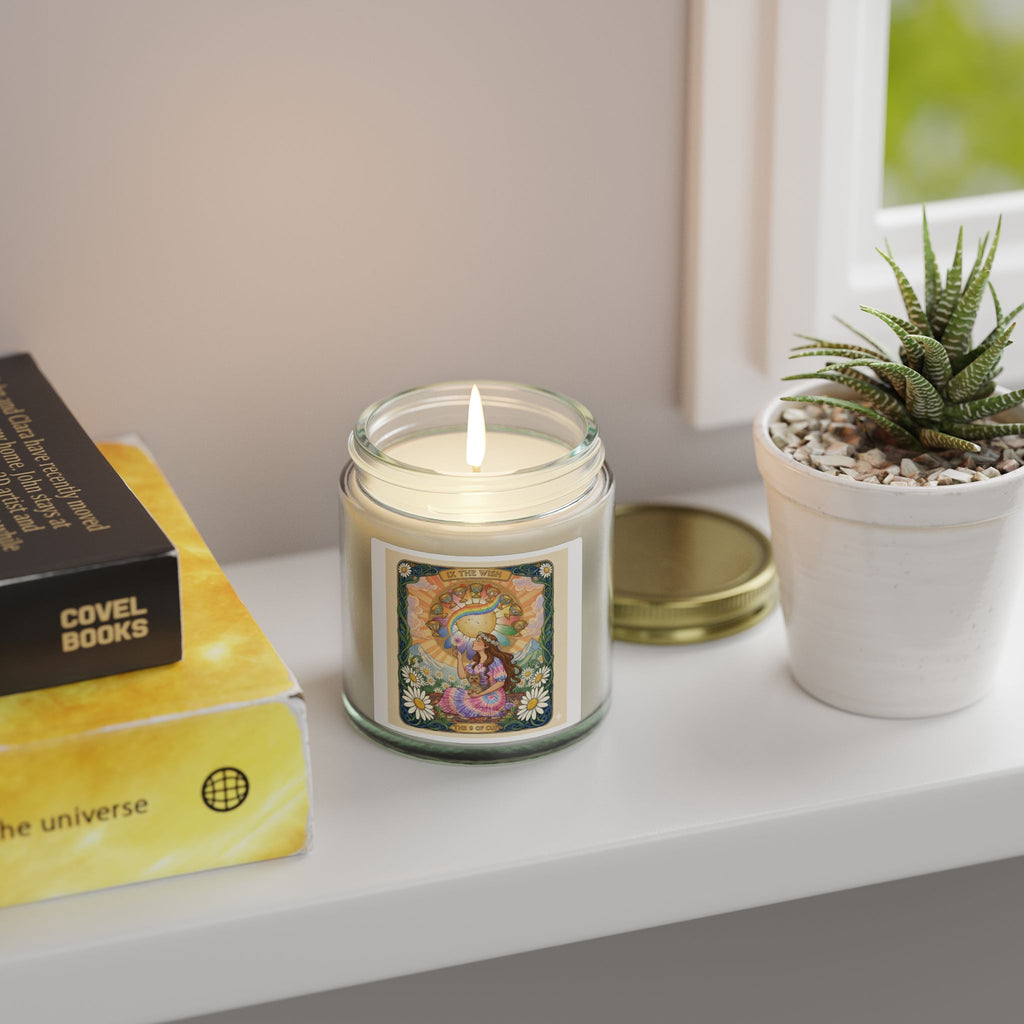 The "Wish Fulfilled" Ritual  Soy Candle— Bohemian Floral Jar (4oz/9oz)