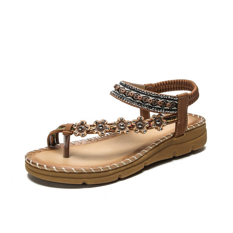 New Bohemian National Style Thick Soled Sandals Are Comfortable For Women