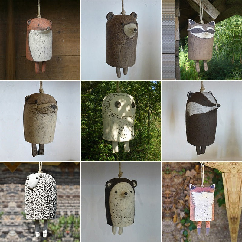 Beautiful Rural Animal Wind Chime Bohemian Handmade Resin Wind Chime Garden Garden Decoration Wind Chime Pendant