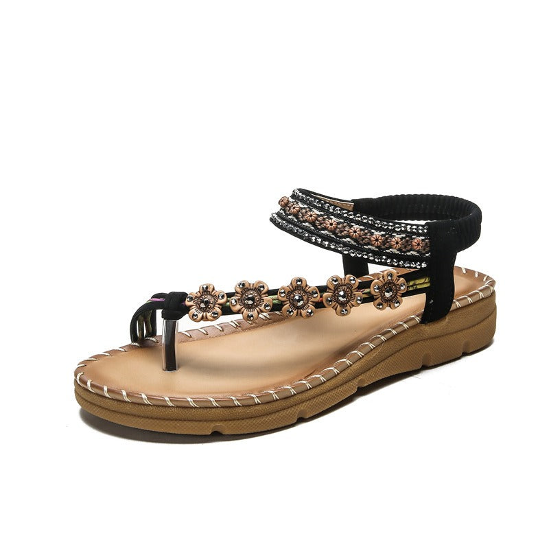 New Bohemian National Style Thick Soled Sandals Are Comfortable For Women