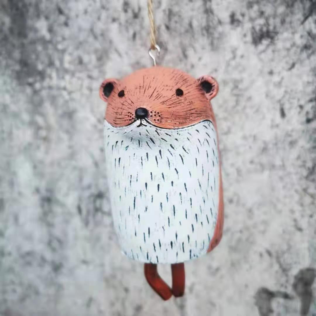Beautiful Rural Animal Wind Chime Bohemian Handmade Resin Wind Chime Garden Garden Decoration Wind Chime Pendant