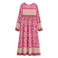 Printed Bohemian long dress for women