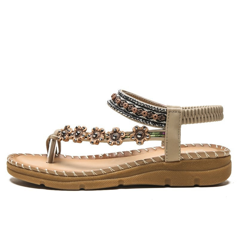 New Bohemian National Style Thick Soled Sandals Are Comfortable For Women