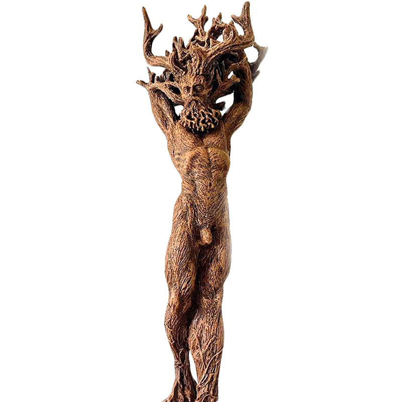 Forest Goddess Statue Resin Ornament Garden Craft Ornament Home Creative Statue Tree God Ornament