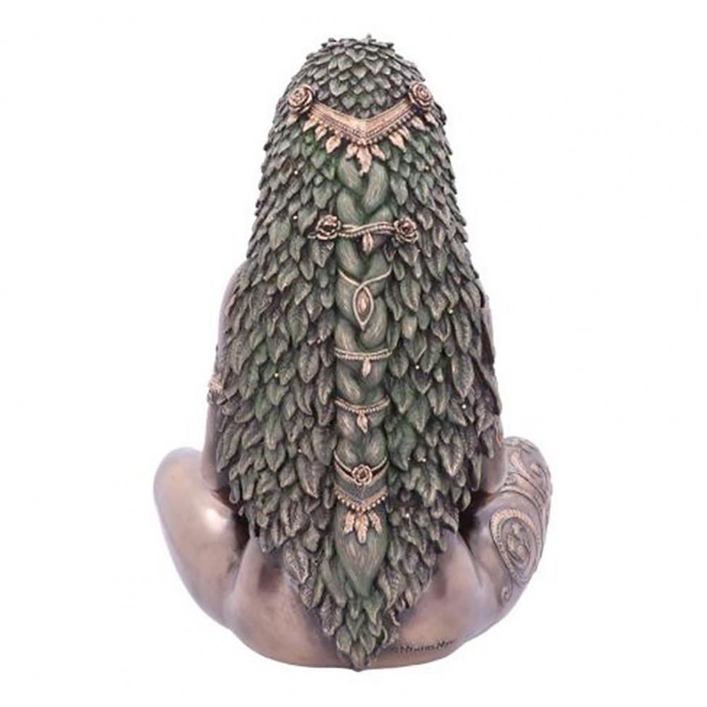 15cm Gaia Statue Earth Mother Shape Polished Resin Anti-deform Resin Statue for Home and Garden Decorative Figurine