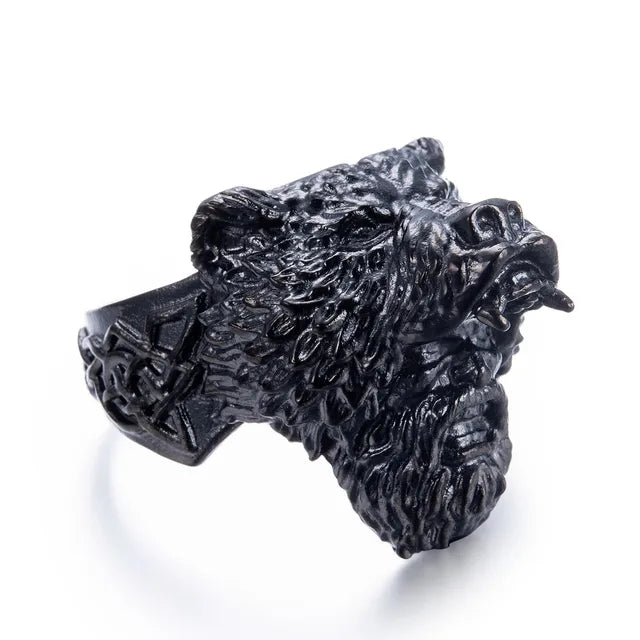 Viking Bear Man Ring